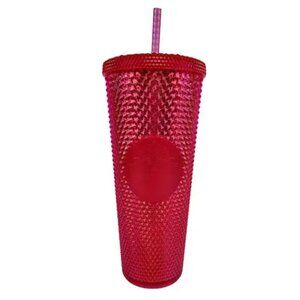 Starbucks 2019 Holiday Studded Tumbler Neon Pink